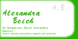 alexandra beich business card